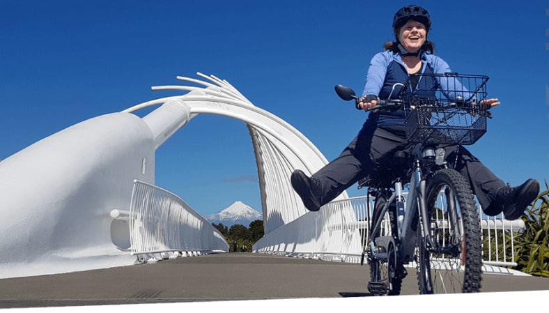 women smiling on melo yelo e bike