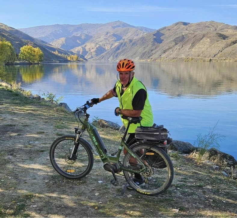 Neil on E bike