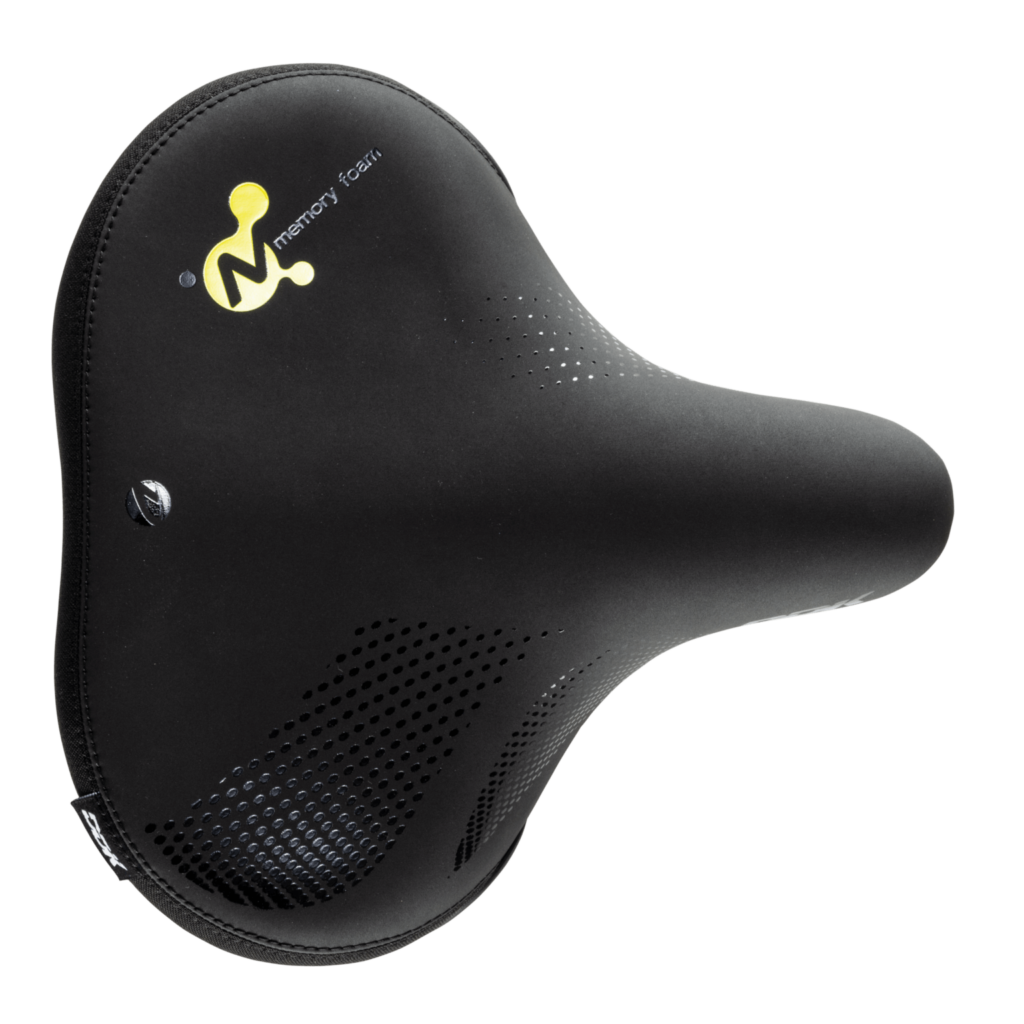 Wide, soft saddle